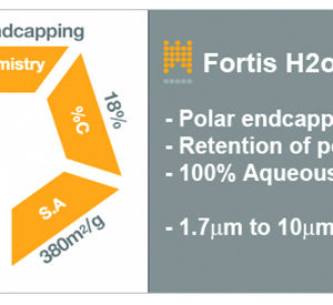 Fortis H2o 100Å 5µm, 4.6 x 250mm, ea. - Image 3