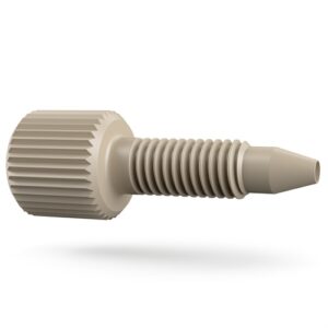 One-Piece Fingertight Long, PEEK, 10-32 Coned, for 1/16'' OD natural, 10 pc/PAK - Image 4