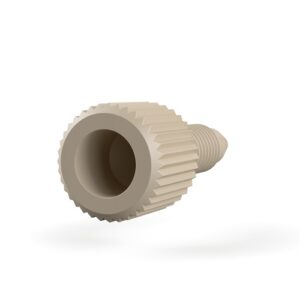 One-Piece Fingertight Long, PEEK, 10-32 Coned, for 1/16'' OD natural, 10 pc/PAK - Image 3