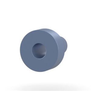 Flangeless Ferrule ETFE, 1/4-28 Flat-Bottom, for 1/16" OD Blue, 10/PK - Image 3